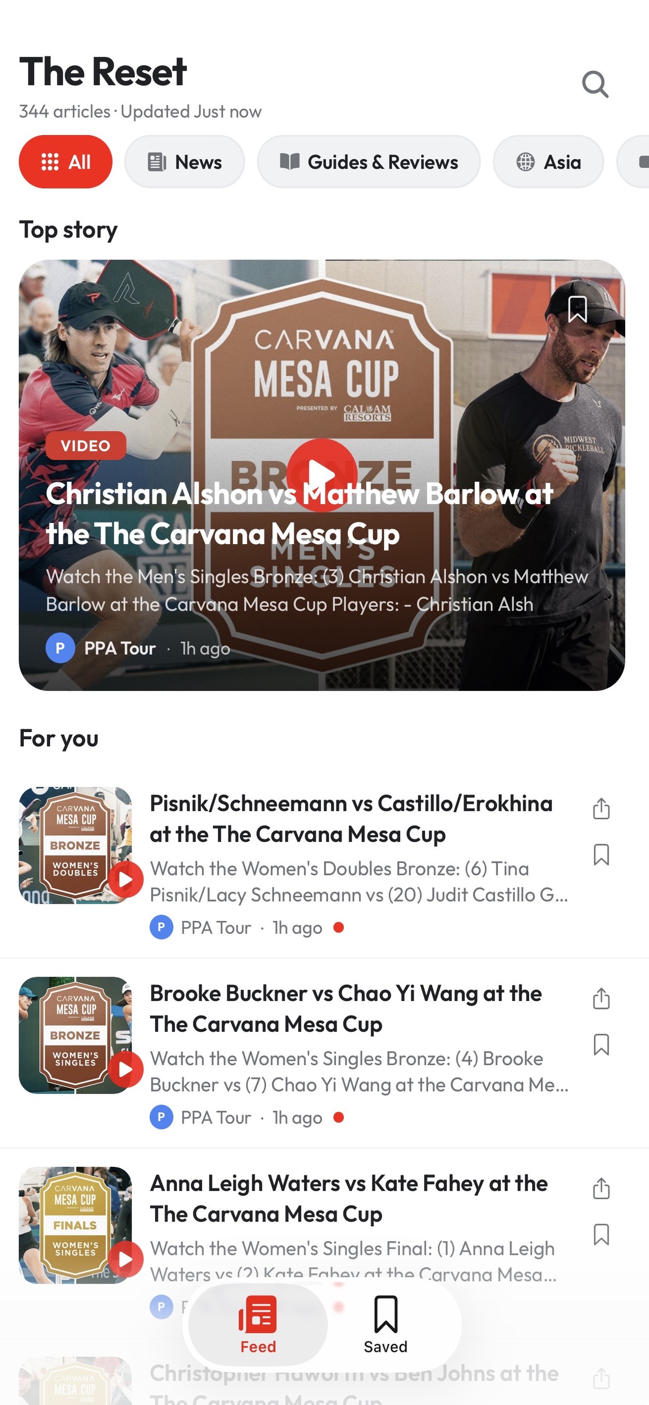 The Reset app screenshot